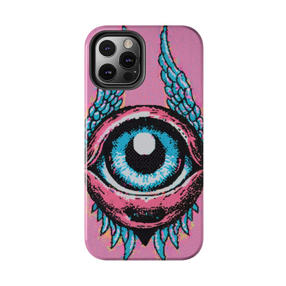 Halftone Horizon Eyeball iPhone Case