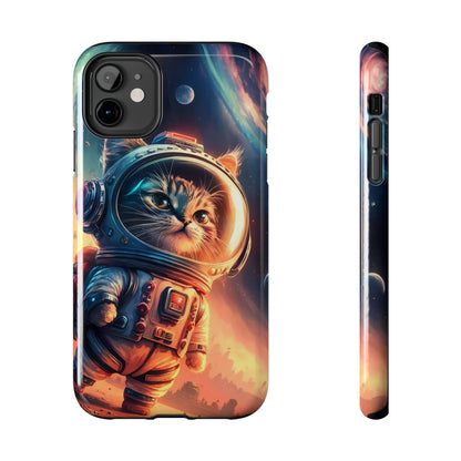 Cosmic Kitty Space Explorer Tough Phone Case