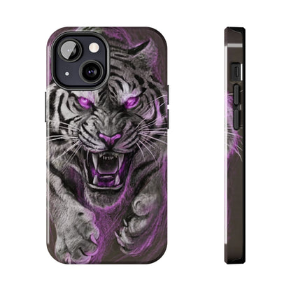 Enigmatic Hunter Tiger Sketch Tough Phone Case