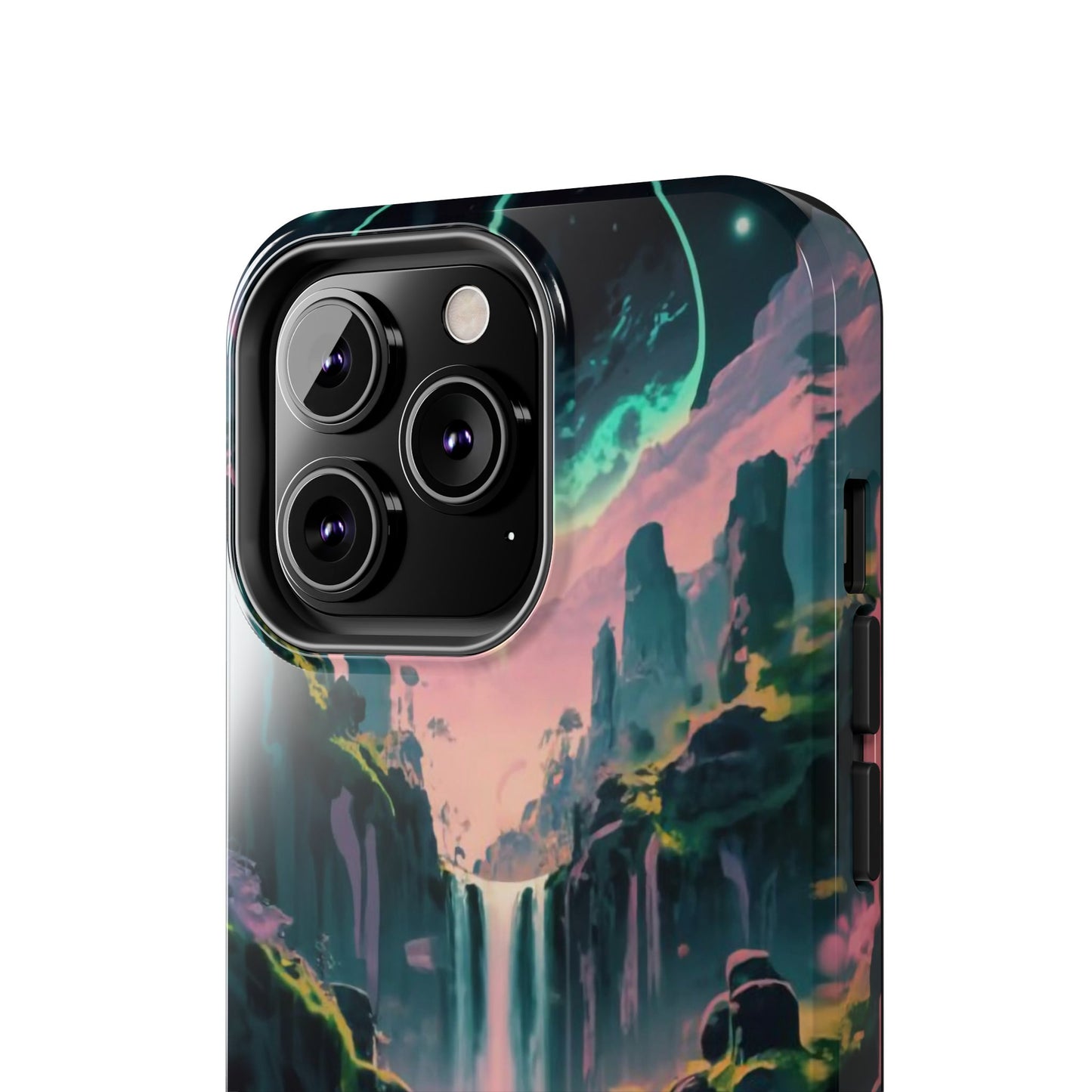 Moonfall Cascades Night View Tough Phone Case