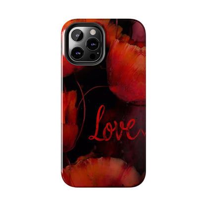 Crimson Love Blossoms Tough Phone Case