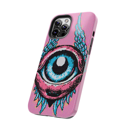 Halftone Horizon Eyeball iPhone Case