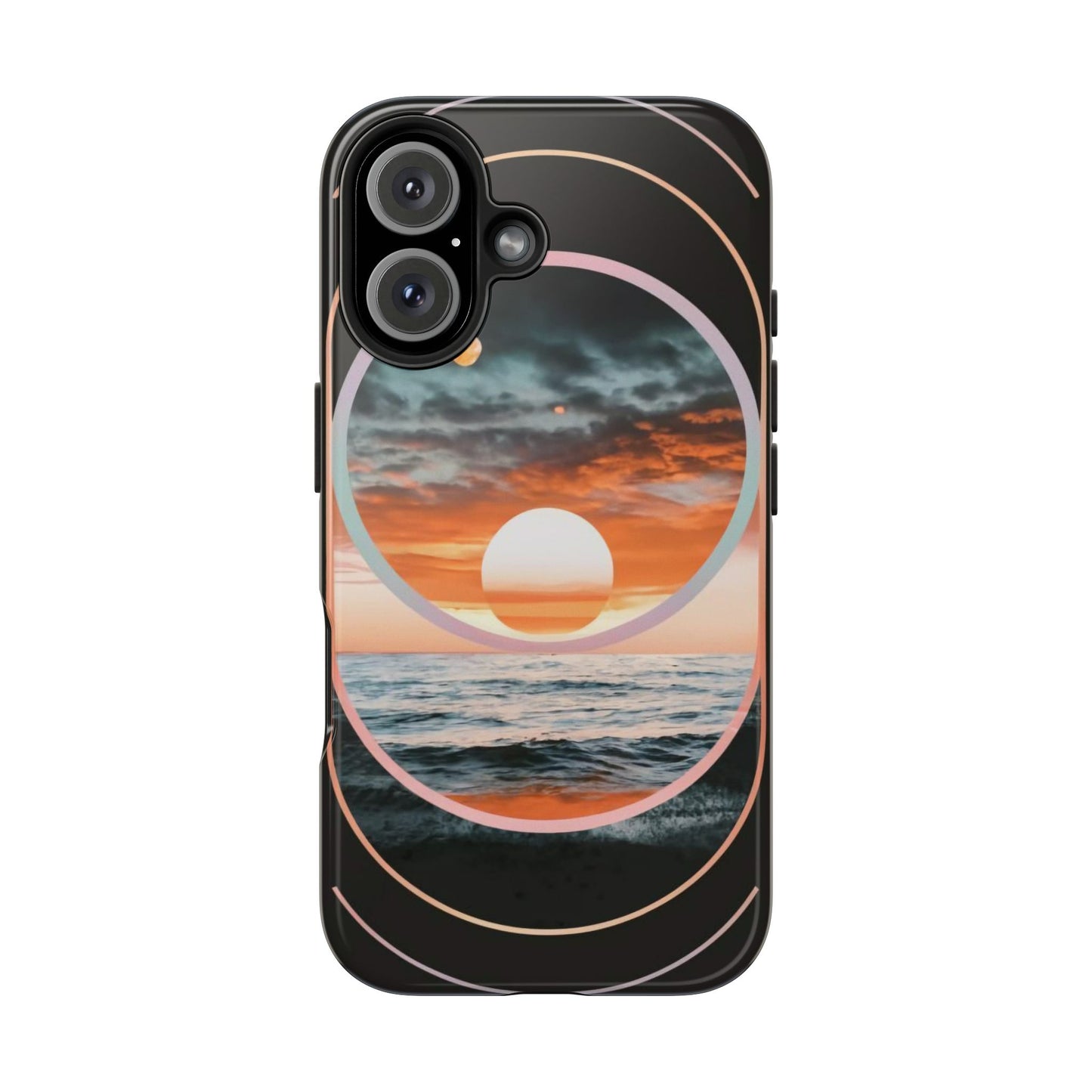 Fusion Sunset Abstract Art Tough Phone Case