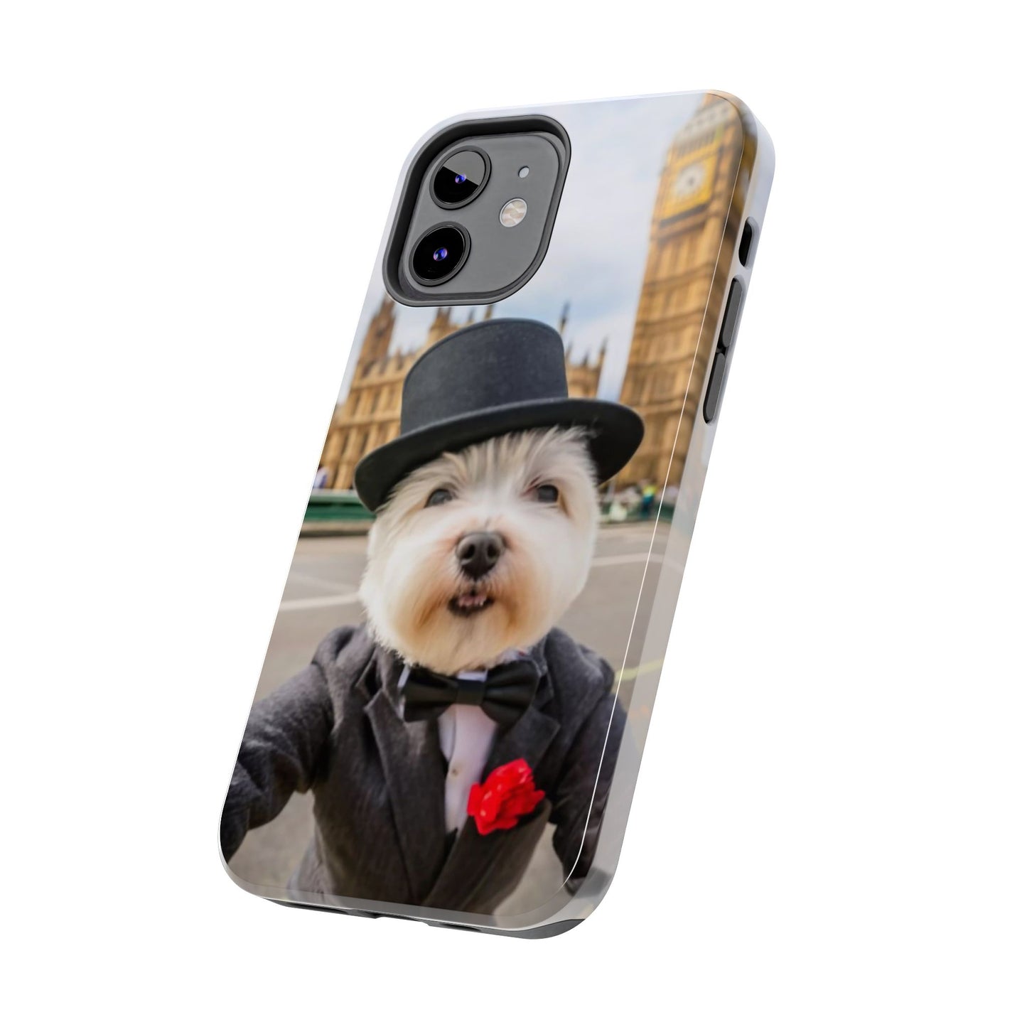 Dapper Maltese Selfie at Big Ben Tough Phone Case