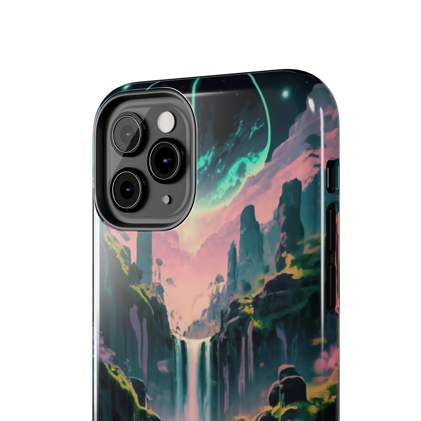 Moonfall Cascades Night View Tough Phone Case