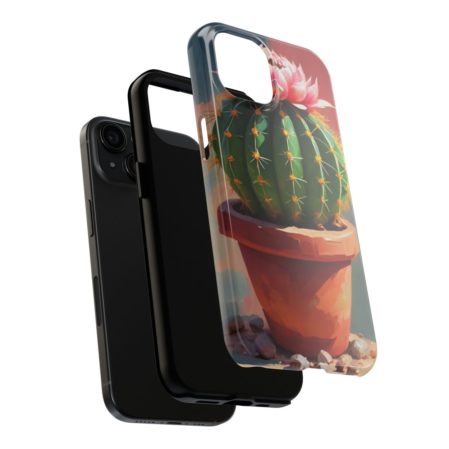 DesertBloom Terracotta Cactus Tough Phone Case