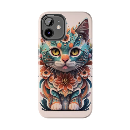 Floral Feline Armor Case