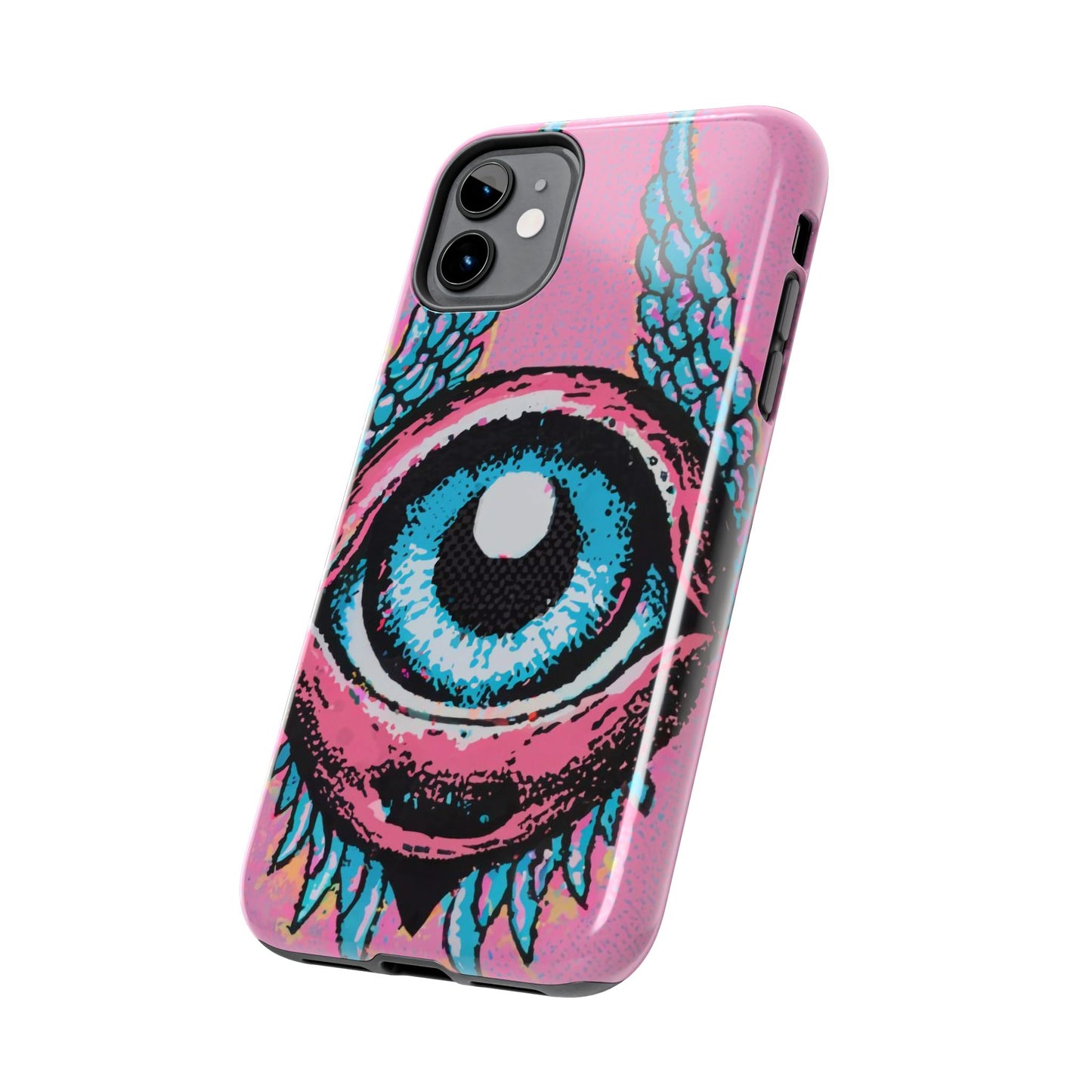 Halftone Horizon Eyeball iPhone Case