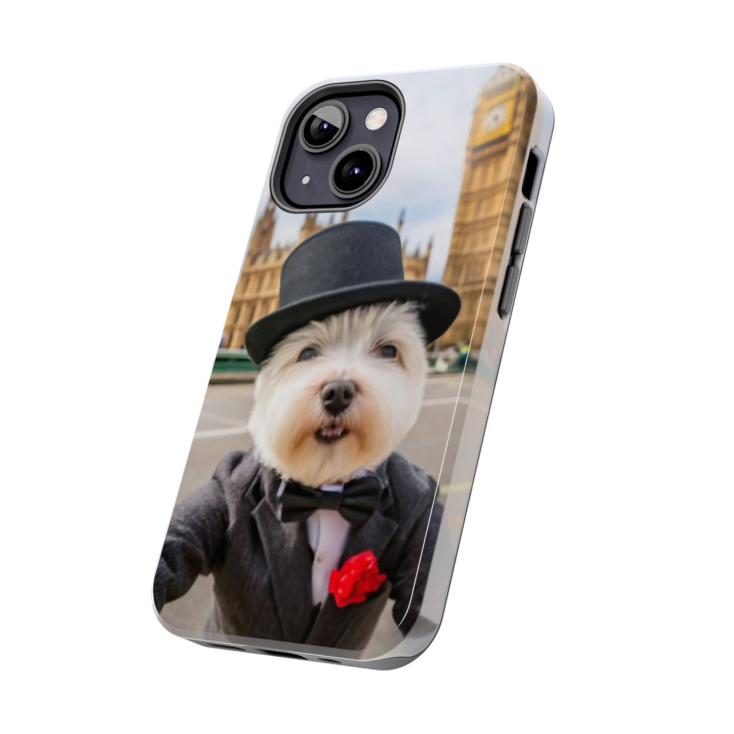 Dapper Maltese Selfie at Big Ben Tough Phone Case