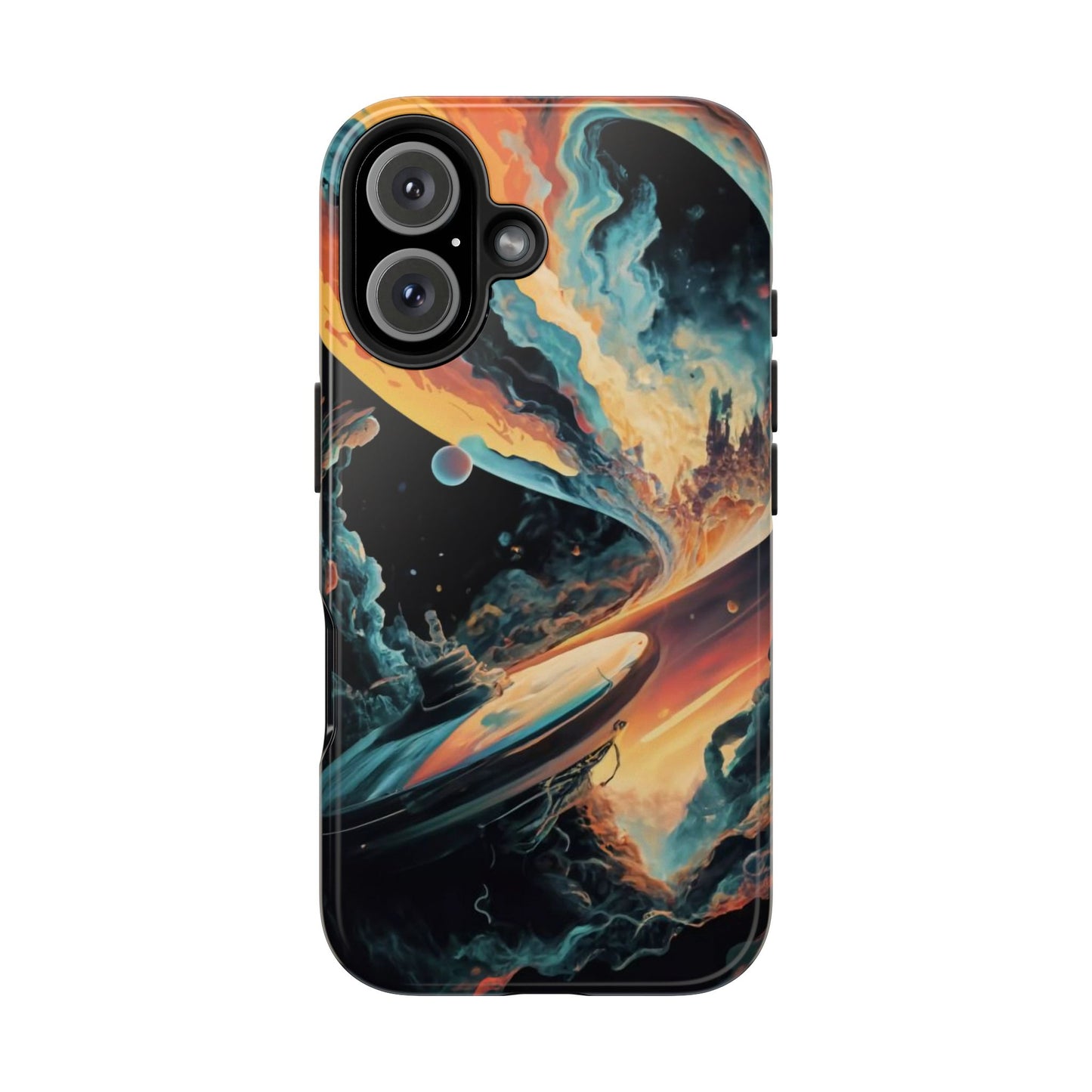 Retro Futuristic Space Odyssey Tough Phone Case