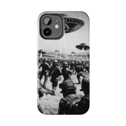 RetroWar UFO Encounter Tough Phone Case