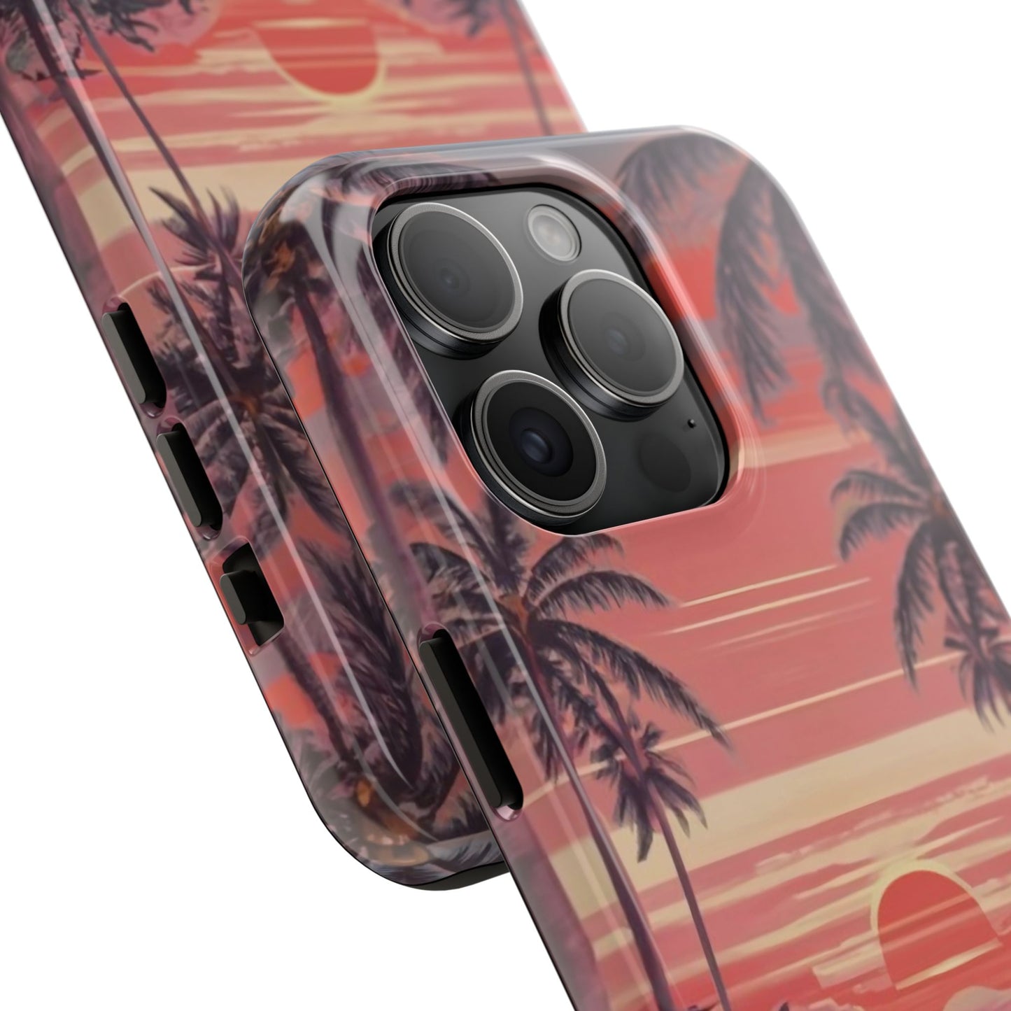 Sunset Serenity Palm Shore Tough Phone Case