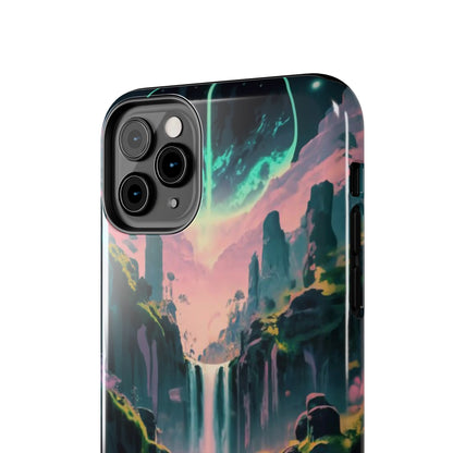 Moonfall Cascades Night View Tough Phone Case