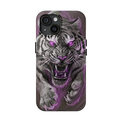 Enigmatic Hunter Tiger Sketch Tough Phone Case