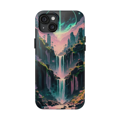 Moonfall Cascades Night View Tough Phone Case