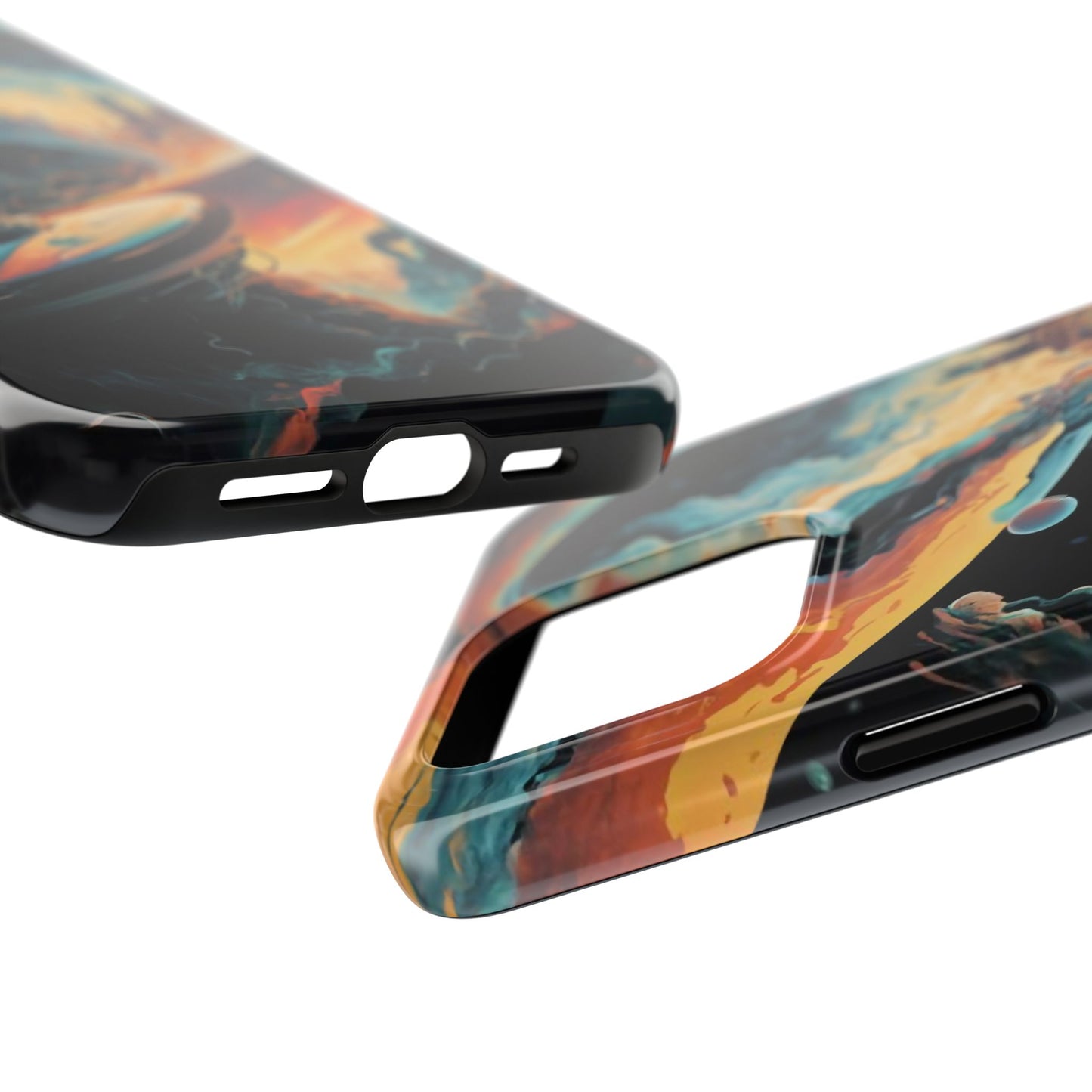 Retro Futuristic Space Odyssey Tough Phone Case
