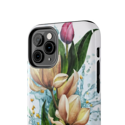 Blossom Splash Watercolor Floral Tough Phone Case