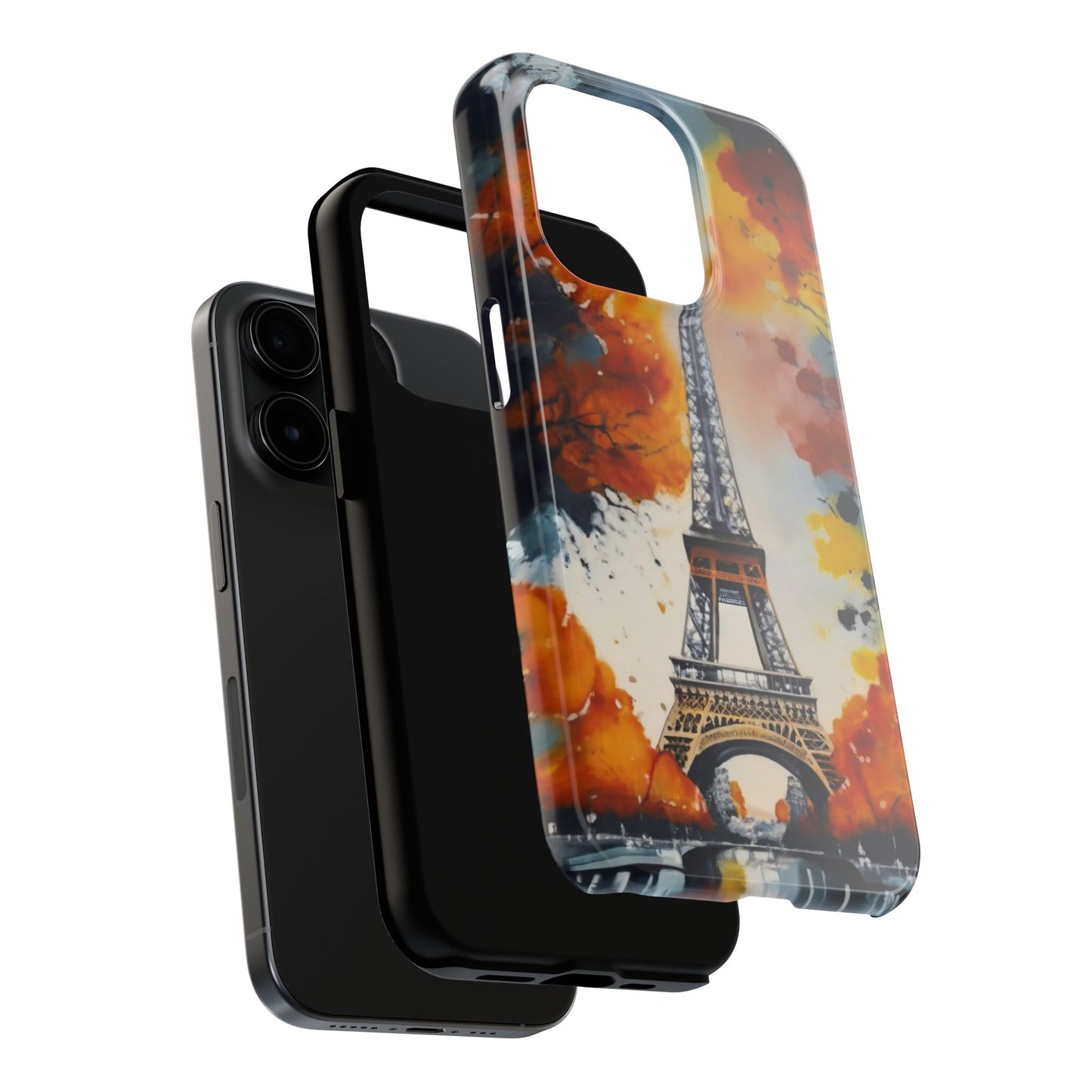 Watercolor Eiffel Twilight Defender Case