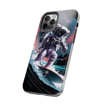 Cosmic Crest Astronaut Wave Rider Tough Phone Case