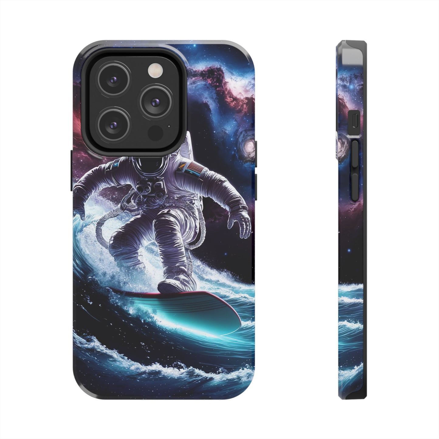 Galactic Wave Rider Astronaut Tough Phone Case