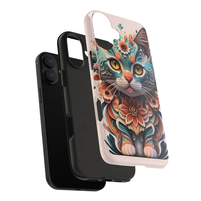 Floral Feline Armor Case