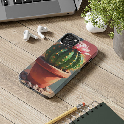 DesertBloom Terracotta Cactus Tough Phone Case