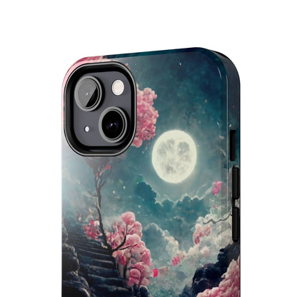 Mountain Path Cherry Blossoms Tough Phone Case