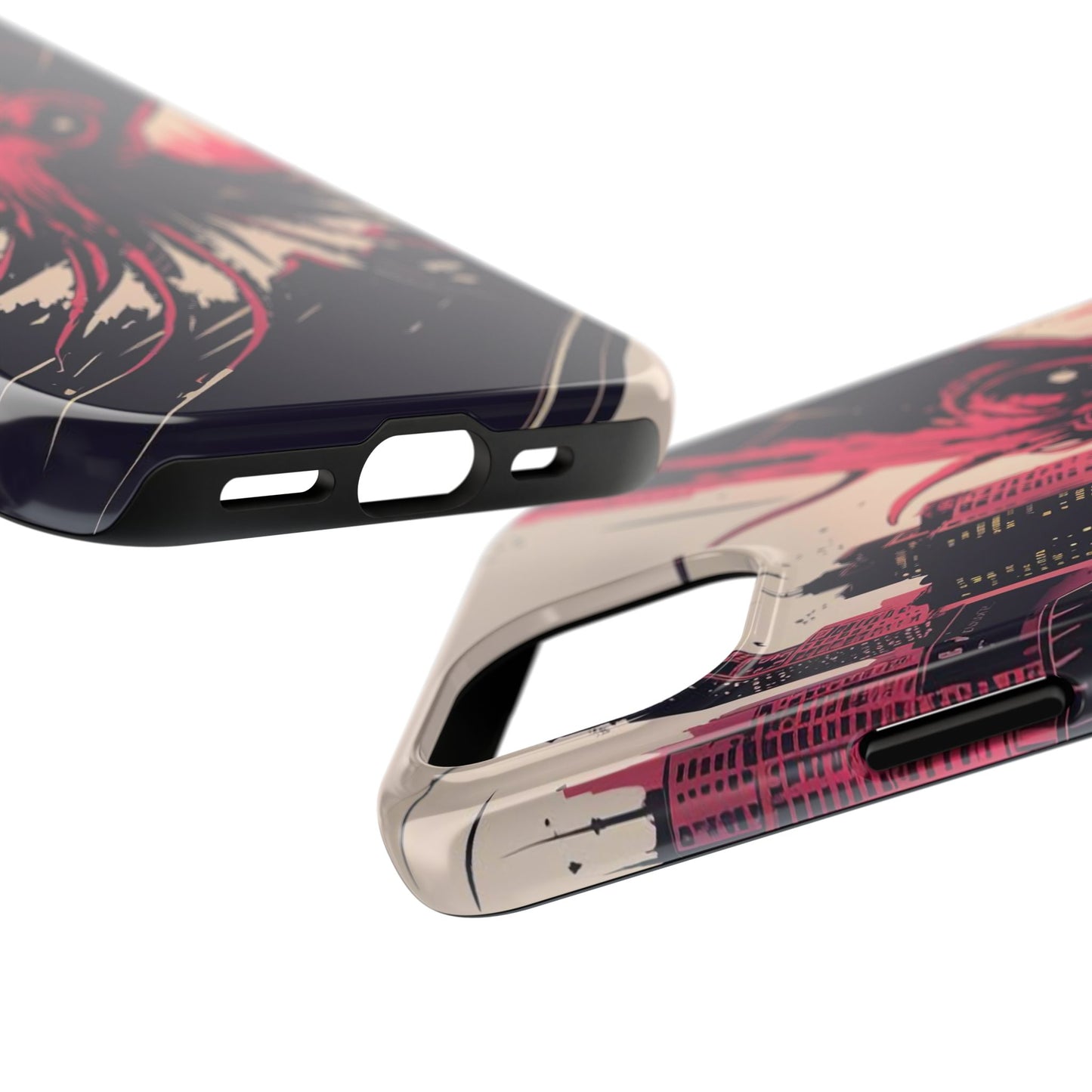 Kraken Rampage Cityscape Tough Phone Case