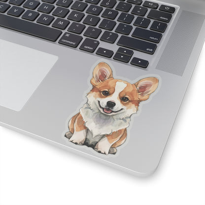 Cute Corgi Watercolor Cartoon Sticker