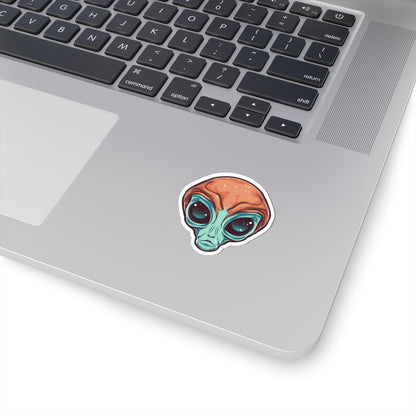 Cosmic Almond-Eyed Alien Vinyl Sticker