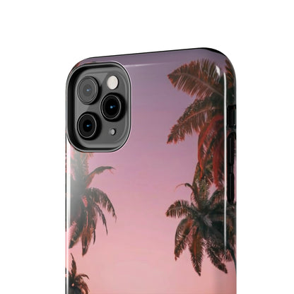 Golden Horizon Palm Sunset Tough Phone Case