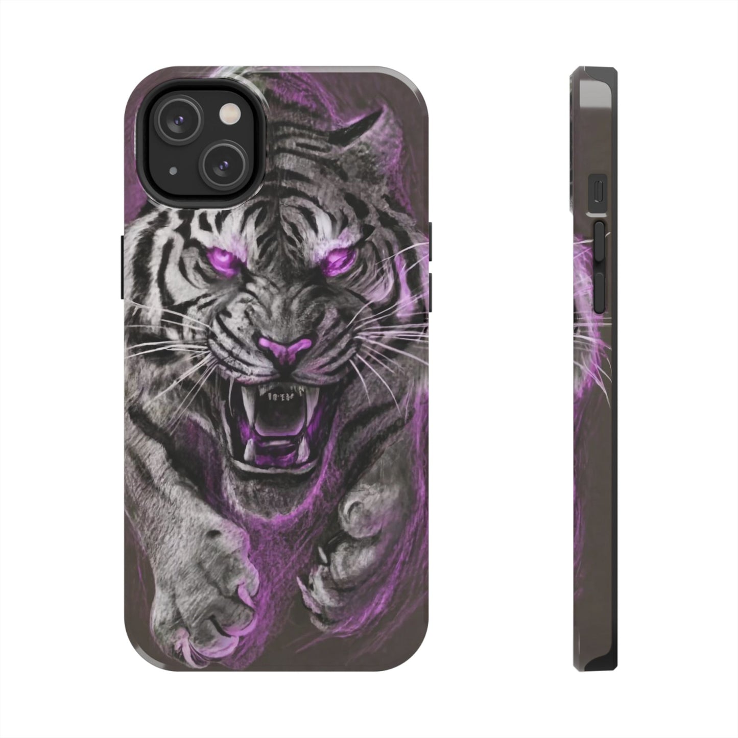 Enigmatic Hunter Tiger Sketch Tough Phone Case