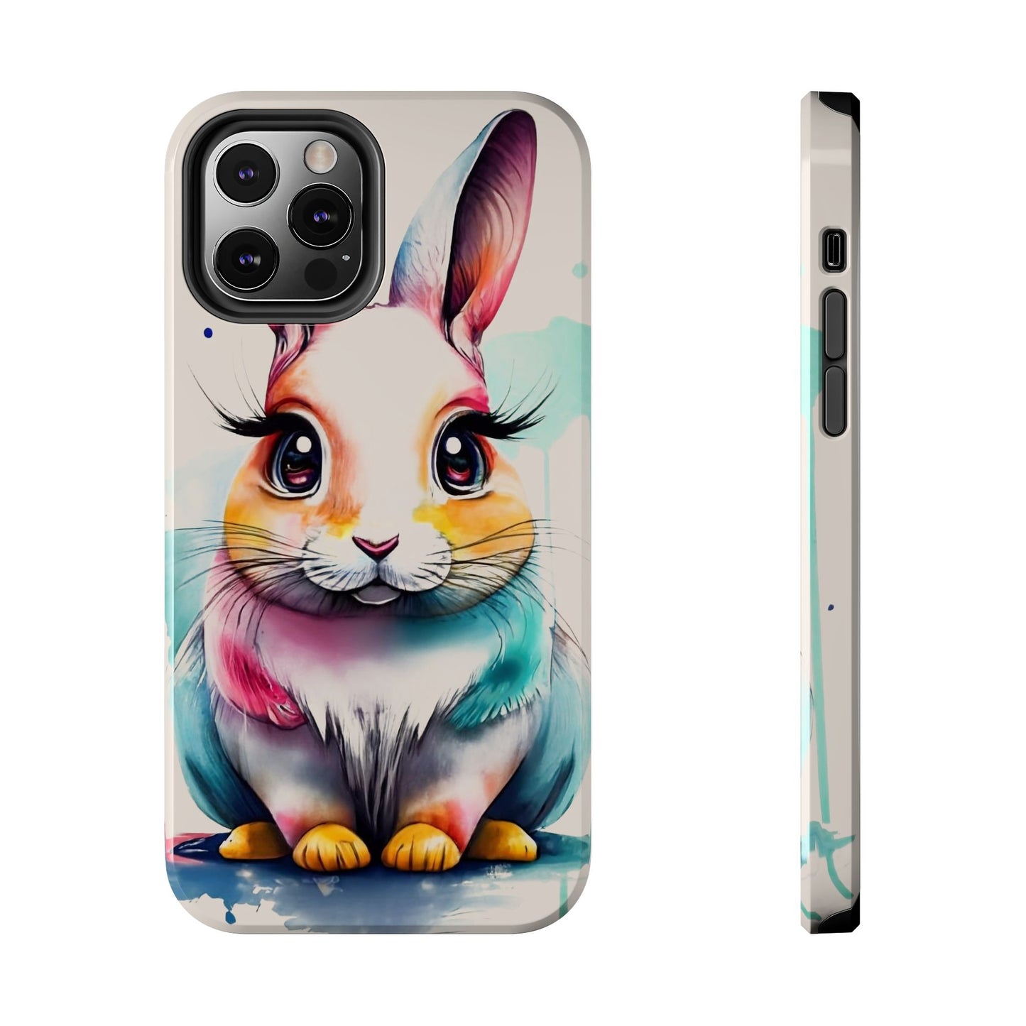 Minimalist Bunny Abstract Art Tough Phone Case