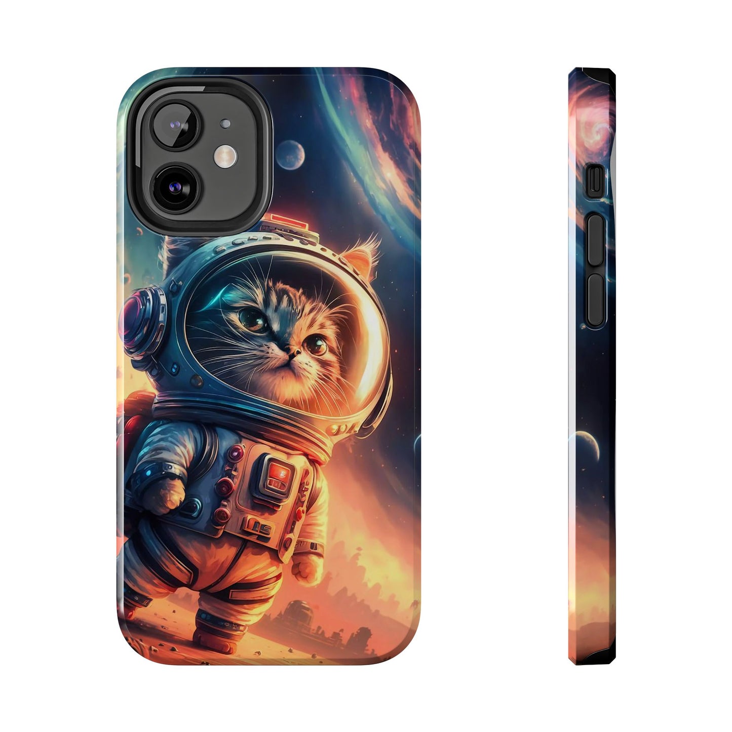 Cosmic Kitty Space Explorer Tough Phone Case