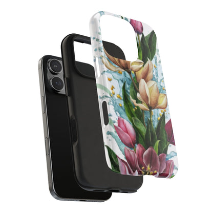 Blossom Splash Watercolor Floral Tough Phone Case