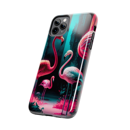 Vibrant Flamingo Gathering Tough Phone Case