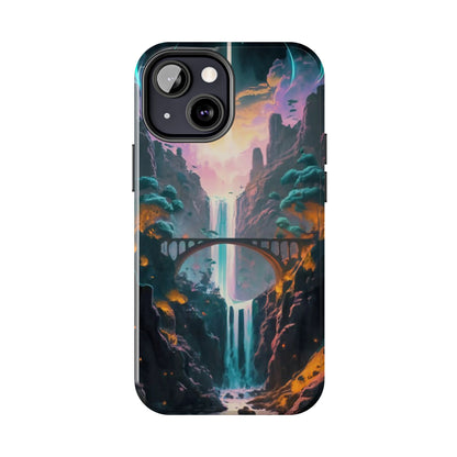 Midnight Cascade Blue Moon Tough Phone Case