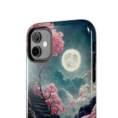 Mountain Path Cherry Blossoms Tough Phone Case