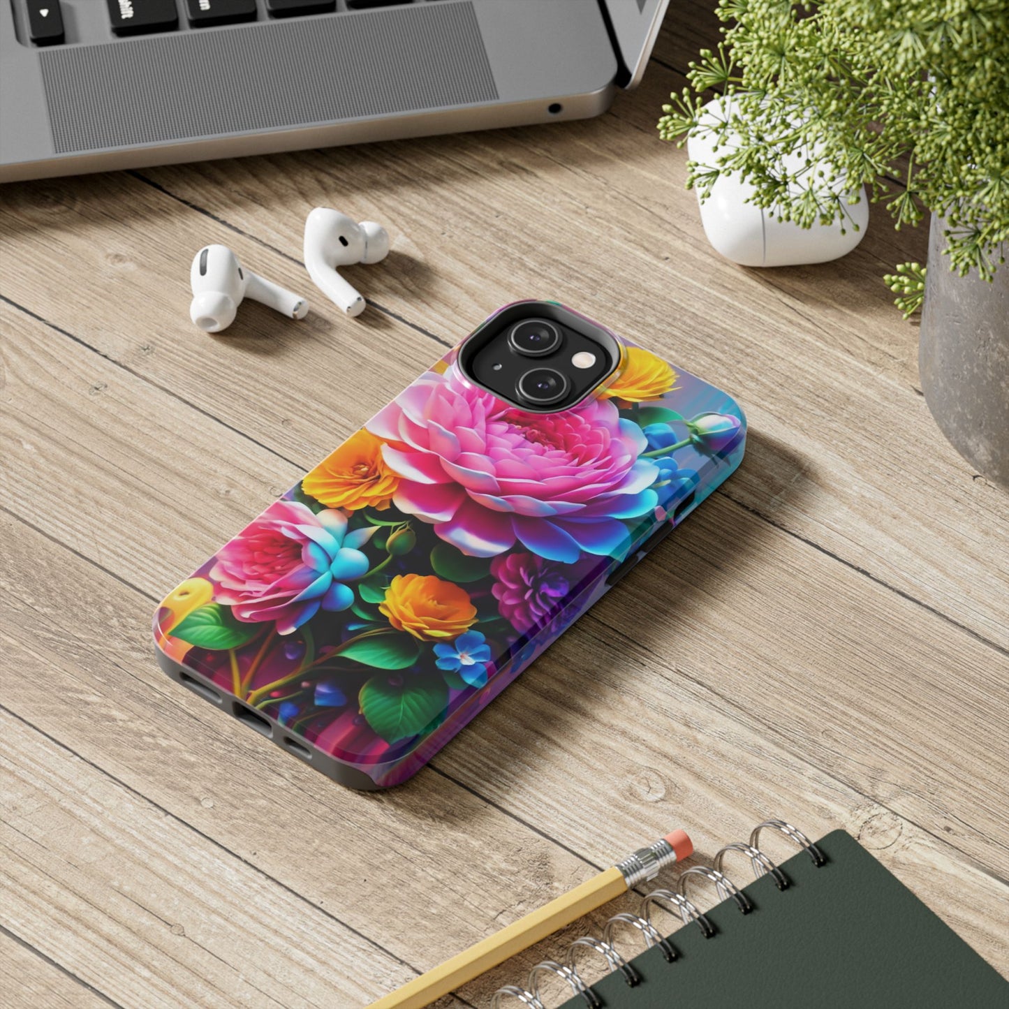 Vibrant Floral Splendor Tough Phone Case