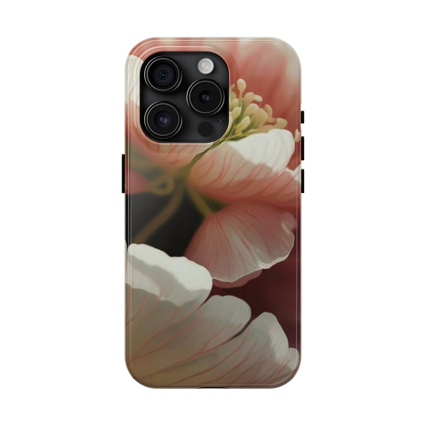 Pink Petal Watercolor Bloom Tough Phone Case