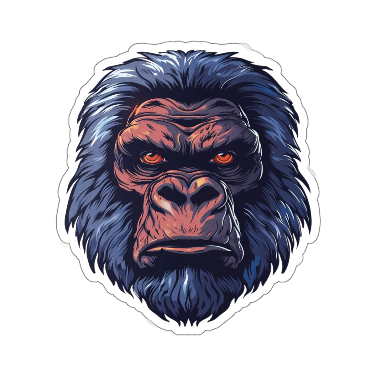 Mysterious Dark Yeti Vinyl Sticker