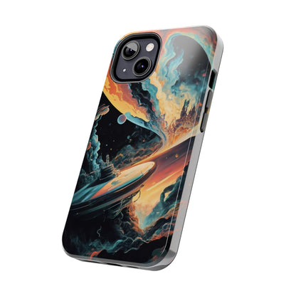 Retro Futuristic Space Odyssey Tough Phone Case