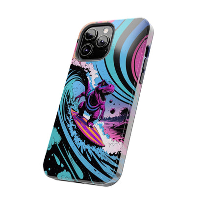 Cosmic T-Rex Surfer Adventure Tough Phone Case