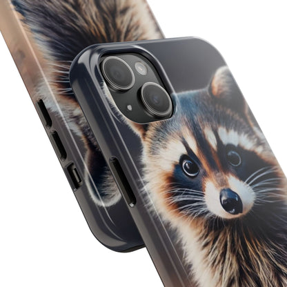 Abstract Raccoon Charm Tough Phone Case