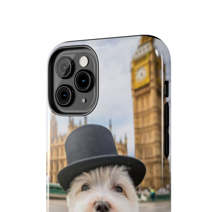 Dapper Maltese Selfie at Big Ben Tough Phone Case