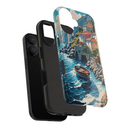 Coastal Dreamscape Boat Tough Phone Case