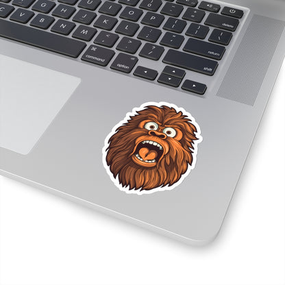 Startled Bigfoot Surprise Sticker