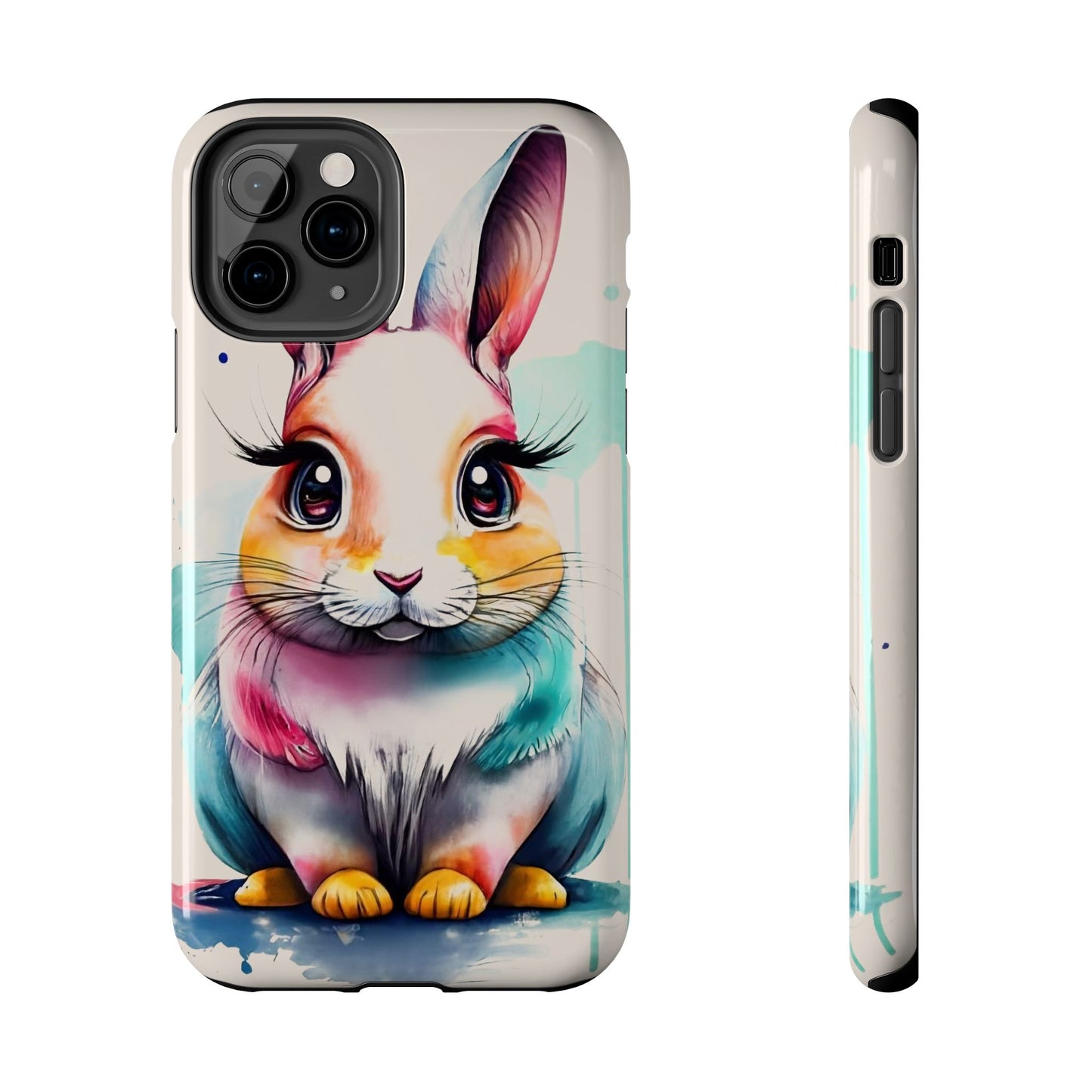 Minimalist Bunny Abstract Art Tough Phone Case