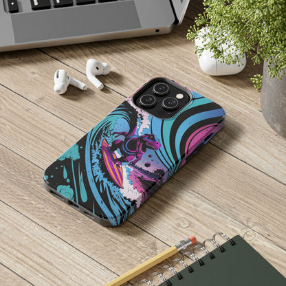 Cosmic T-Rex Surfer Adventure Tough Phone Case