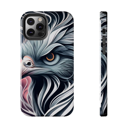 AviarySwirls Monochrome Bird Tough Phone Case